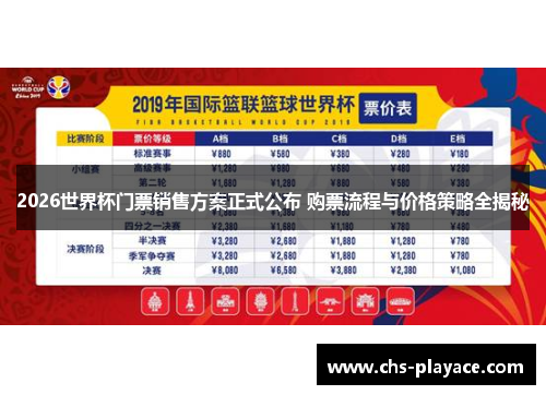 2026世界杯门票销售方案正式公布 购票流程与价格策略全揭秘